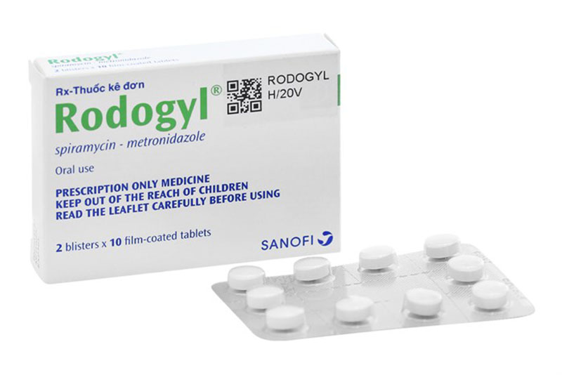 Thuốc kháng sinh Rodogyl có tác dụng diệt khuẩn mạnh, nhất là với vi khuẩn gây bệnh nha chu