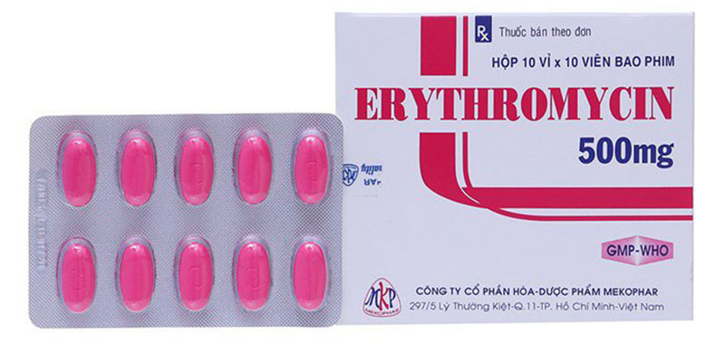 Erythromycin là thuốc kháng sinh chữa bệnh lý viêm lợi