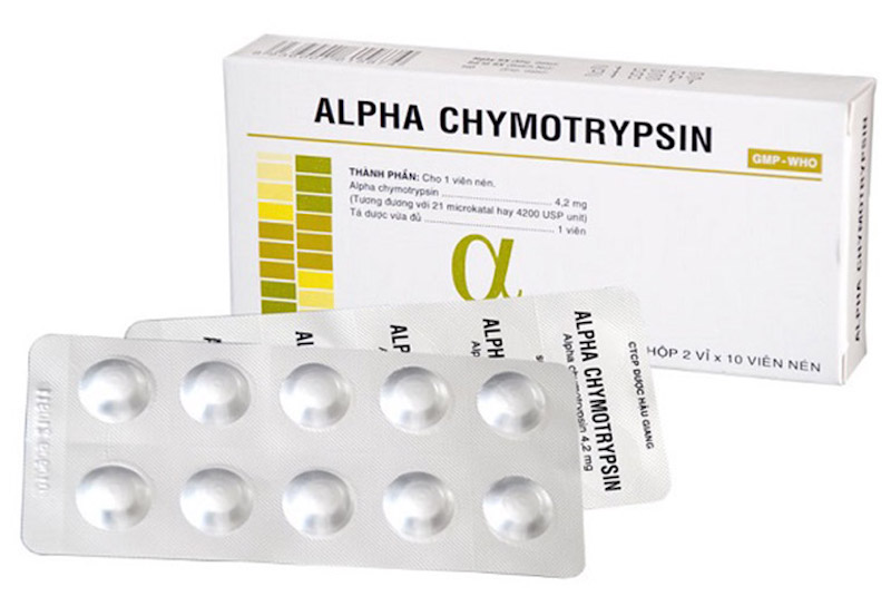 Alpha Chymotrypsin là một loại thuốc trị viêm lợi mức độ nhẹ đến trung bình