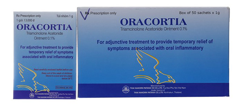 Thuốc bôi nhiệt miệng Oracortia là sản phẩm điều trị các tình trạng lở miệng