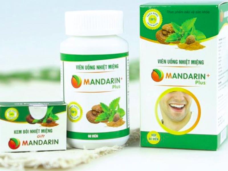 Thuốc trị nhiệt miệng Mandarin được sản xuất từ năm 2008