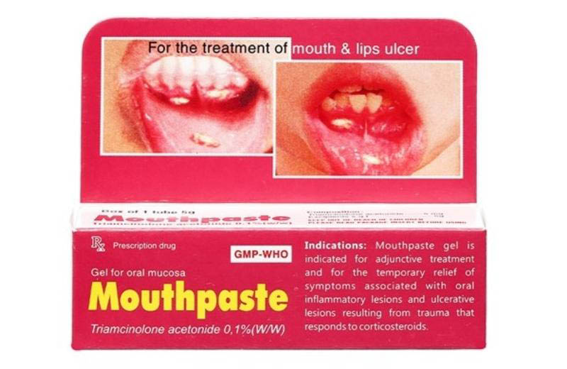 Thuốc bôi nhiệt miệng Mouthpaste được bào chế dưới dạng gel