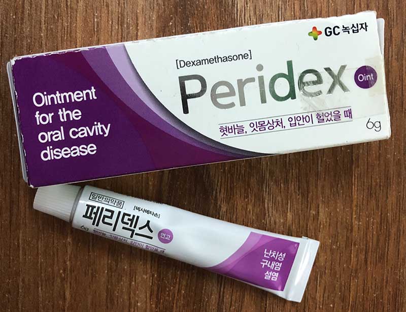 Thuốc nhiệt miệng Peridex được nhiều người ưa chuộng sử dụng 