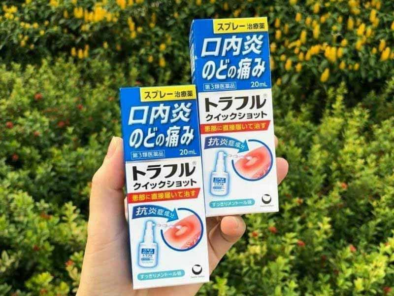 Xịt nhiệt miệng Traful Nhật đang có giá bán niêm yết là 299.000đ/lọ 20ml